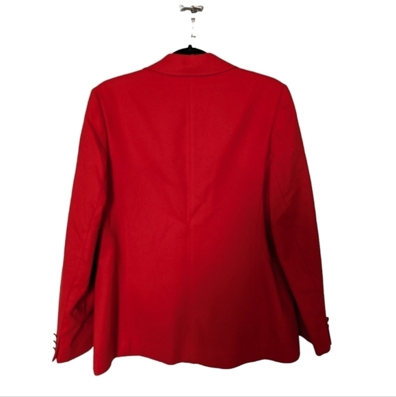 Pendleton vintage 100% wool red blazer sz 12 - Picture 2 of 6